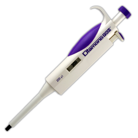 Globe Scientific Pipette, Diamond PRO, Fixed Volume, 200uL, Lavender Image